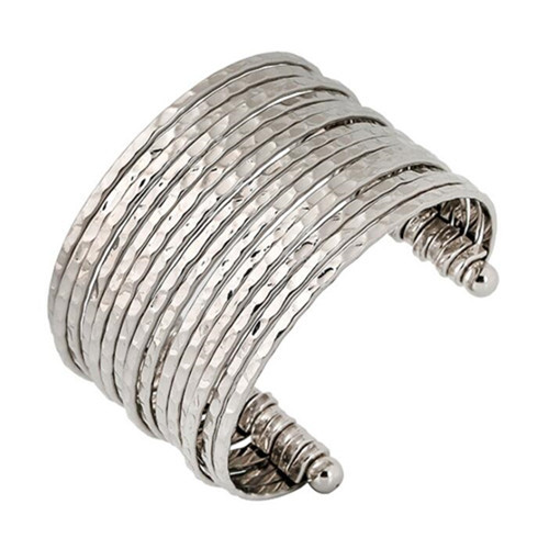 Classic open design fashion jewelry wholesale wide silver bangles for women